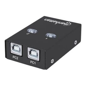 Manhattan USB-A Automatic Sharing Switch, 2x USB-B Ports | 162005