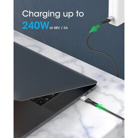 Manhattan USB-C to USB-C Cable (240W), 2m, Male to Male, | 356367