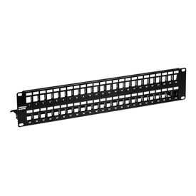 TRENDnet TC-KP48S - Patch panel (blank) - rack mountable - 2U - 1