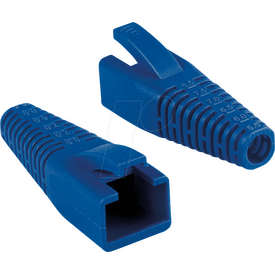 LogiLink Knickschutzhülle RJ45 5.5-8.5mm kürzbar blau 50 | MP0059