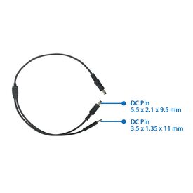 Edimax GP-101ST - PoE splitter - output connectors 1