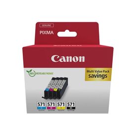 Canon CLI571 CMYBK Multipack 4pack 7 ml black, 0386C008