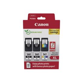 Canon PG560XL x2CL561XL Photo Value Pack Glossy 3712C012