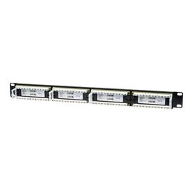 Intellinet Patch Panel, Cat6, UTP, 24-Port, 1U, Black -  | 520959