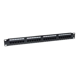 Intellinet Patch Panel, Cat6, UTP, 24-Port, 1U, Black -  | 520959