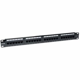 Intellinet Patch Panel, Cat6, UTP, 24-Port, 1U, Black -  | 520959