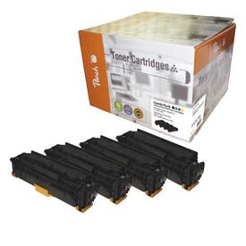 Peach Combi-Pack - 4-pack - high capacity - black, yellow | PT499