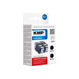 KMP DOUBLEPACK C81D - 2-pack - 19 ml - black - compat | 1513,0021