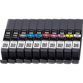 Canon PFI-MBK/PBK/CO/GY/R/C/M/Y/PC/PM 10 Ink Cartridge | 4192C008
