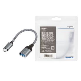 LogiLink KAB Adapter USB-C> USB-A ST-BU 0.15m Dark Grey  | CU0106