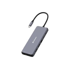 Verbatim - Hub - 2 x HDMI + 1 x VGA + 7 x USB + 1 x 1 Gig | 32154