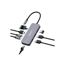 Verbatim CMH 09 - Hub - 1 x HDMI + 2 x USB-C 3.2 Gen 2 +  | 32152