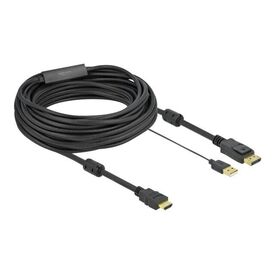 Delock - Video / audio cable - HDMI, USB (power only) mal | 85968