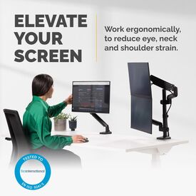 Fellowes Platinum Monitor Arm - Mounting kit - for 2 mo | 8043401