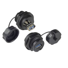 Good Connections IC04-U304 - USB A - Black - Female - Straight -
