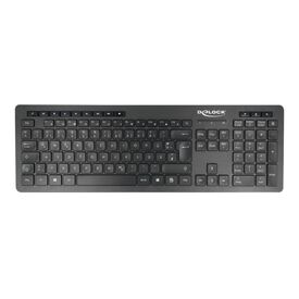 DeLOCK - Silent - keyboard - wireless - 2.4 GHz - QWERTZ  | 12004