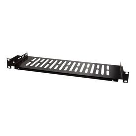 LogiLink - Rack shelf - black, RAL 9005 - 1U - 19" | SF1C25B