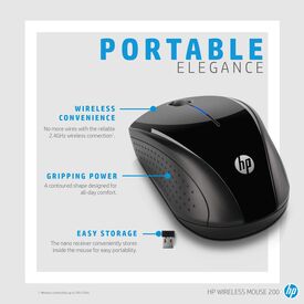 HP 220 - Mouse - right and left-handed - optical -  | 3FV66AA#ABB