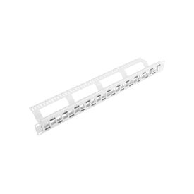 Lanberg PPKS-1224-S - patchpanel blan - Grau