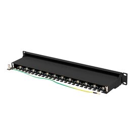 Lanberg PPS7-1024-B - Cat7 - F/UTP (FTP) - Black - ABS - Metal -