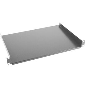 Lanberg AK-1008-B - Rack shelf - Black - 25 kg - 1U - 48.3 cm (19