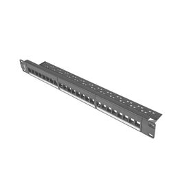 Lanberg keystone Patch Panel 19'' 24 port 1U black  | PPKS-1024-B