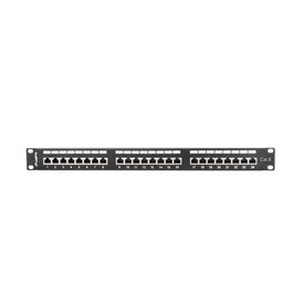 Lanberg PPS6-1024-B - RJ-45 - Cat6 - Black - Metal - 1U - 442 mm