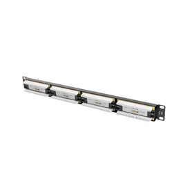 Lanberg PPU6-1024-B - Black - Metal - 1U - 445 mm - 44.5 mm - 32.