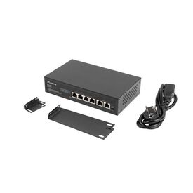Lanberg RSFE-4P-2FE-60 - Unmanaged - Fast Ethernet (10/100) - Pow