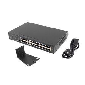 Lanberg RSGE-24 - Unmanaged - Gigabit Ethernet (10/100/1000) - Ra