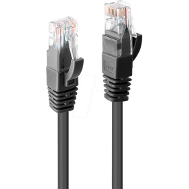Lindy - Patch cable - RJ-45 (M) to RJ-45 (M) - 1 m - UTP  | 48077