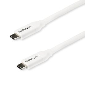 StarTech.com USB C to USB C Cable - 6 ft / 2m - 5A P | USB2C5C2MW