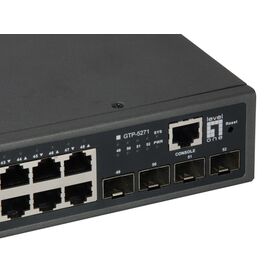 LevelOne GTP-5271 - Switch - L3 Lite - 48 x 10/100/1000 (PoE+) +