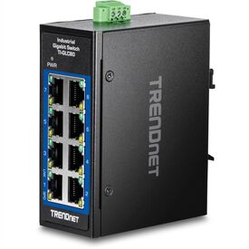 TRENDnet 8-PORT INDUSTRIAL GIGABIT - DIN-RAIL MINI SWI | TI-GLC80