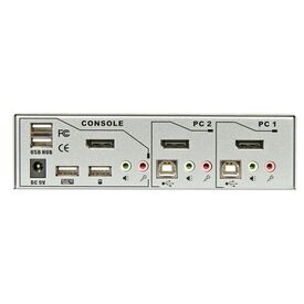 Lindy KVM Switch Pro - KVM switch - 2 x KVM port(s) - 1 l | 39304