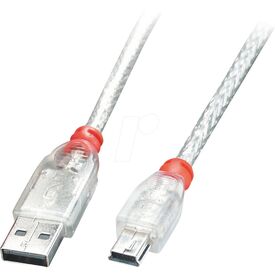 Lindy - USB cable - USB (M) to mini-USB Type B (M) - USB  | 41781