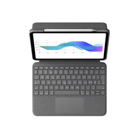 Logitech Folio Touch - Keyboard and folio case - wit | 920-009960