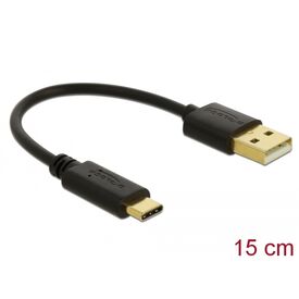 Delock - USB adapter - USB (M) to USB-C (M) - 3 A - 15 cm | 85354