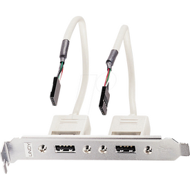 Lindy - USB panel - 5 pin USB 2.0 header (F) to USB (F) - | 33147