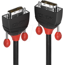 Lindy Black Line - DVI cable - single link - DVI-D (M) to | 36255