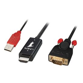 Lindy HDMI to VGA Adapter cable - Video converter - HDMI  | 41457