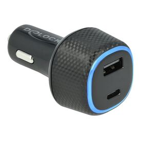 Delock - Car power adapter - 63 Watt - 3 A - PD (USB, 24  | 64108