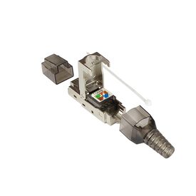 Good Connections GC-N0147 - RJ-45 - Black - Silver - Transparent