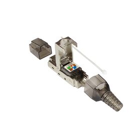 Good Connections GC-N0147 - RJ-45 - Black - Silver - Transparent