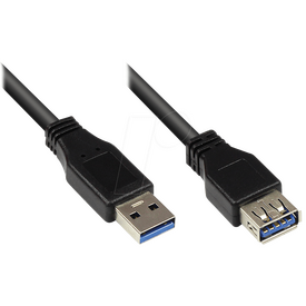 Good Connections 2711-S01 - 1 m - USB A - USB A - USB 3.2 Gen 1 (