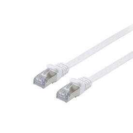 Equip Cat.6A U/FTP Flat Patch Cable - 5.0m - White - 5 m | 607614