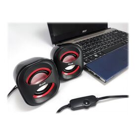 equip Mini USB - Speakers - for PC - 3 Watt - black / re | 245331