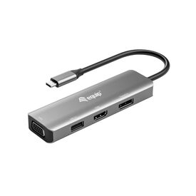 equip - Adapter - 24 pin USB-C male to USB, HD-15 (VGA), | 133485
