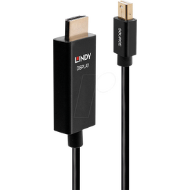 Lindy - Adapter cable - Mini DisplayPort male to HDMI mal | 40921