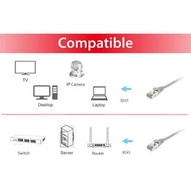 equip - Patch cable - RJ-45 (M) to RJ-45 (M) - 2 m - scr | 605501